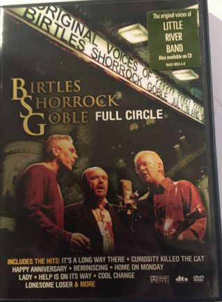 Birtles,  Shorrock,  Goble - Full Cirlce Live Cd/dvd Set - Little River Band Rare