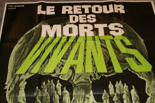 Tombs of the blind dead 1973 french poster rare vintage horror de ossorio 3