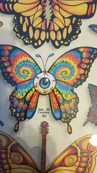 dead and company summer tour 2019 poster VIP RARE BUTTERFLY EMEK 3