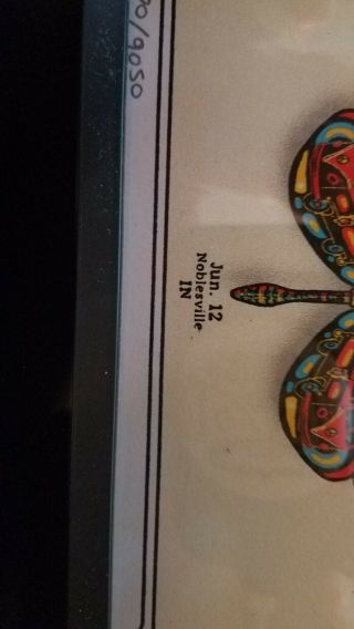 dead and company summer tour 2019 poster VIP RARE BUTTERFLY EMEK 5