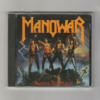 Manowar Fighting The World Cd 9 Songs Rare Htf Metal