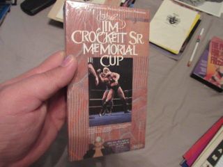 Jim Crockett Sr Memorial Cup Rare & Oop Wrestling Turner Home Entertainment Vhs