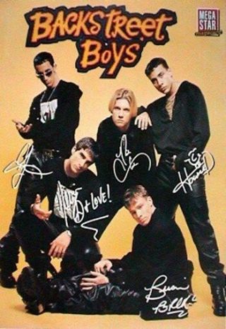Backstreet Boys Poster Megastars Rare Hot 24x36