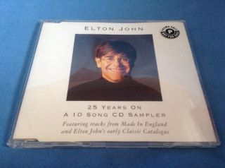 Rare - Elton John - 10 Track Promo Cd - 25 Years On - Djmdj1