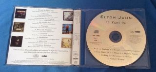 RARE - ELTON JOHN - 10 TRACK PROMO CD - 25 YEARS ON - DJMDJ1 2