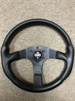 Rare Leather Momo Typ D35 Steering Wheel 350mm From Italy 05 - 1988