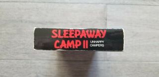 Sleepaway Camp 2: Unhappy Campers VHS 1988 OOP Rare Horror 6