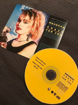 Madonna Crazy For You Cd Rare 1985 Geffen