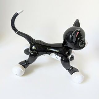 ❤️ Zoomer Kitty Interactive Cat Pet Kitten Black/White Electronic Kids Toy.  Rare 3