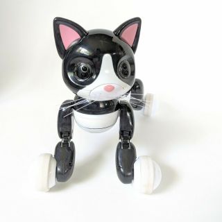 ❤️ Zoomer Kitty Interactive Cat Pet Kitten Black/White Electronic Kids Toy.  Rare 8