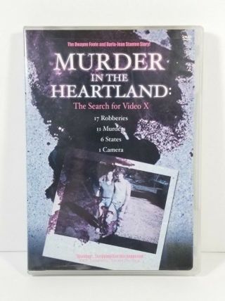 Murder In The Heartland: The Search For Video X (dvd,  2003) Rare & Oop