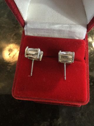 RARE Silpada Cubic Zirconia Sterling Silver Stud Earrings 5