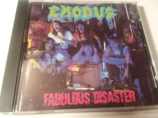 Exodus Fabulous Disaster Cd Shape Rare Combat Records Label