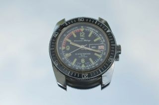 Vintage 1960s Rare American Heritage Mechanical Skin Diver Wristwatch