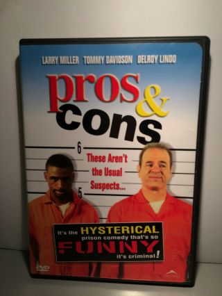 Pros And Cons (dvd,  2005) Larry Miller,  Tommy Davidson With Insert Rare Oop