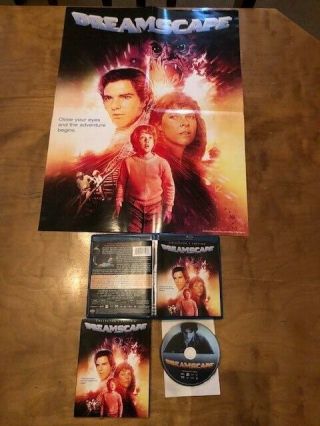 Dreamscape Blu - Ray Scream Factory Collectors Ed Rare Slipcover Poster