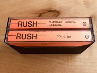 (rare: 2 X Retro Cassette Tapes) Rush: Wembley Arena,  London - 30/04/1988 [live]