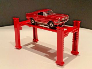 Rare Vintage Aurora T - Jet 500 Ho Red Candy Painted 1965 Ford Mustang Fb 1373