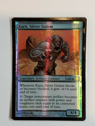 Mtg 1x Karn,  Silver Golem Foil From The Vault Relics Nm Mythic Rare