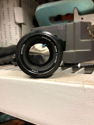 Minolta Maxxum 50mm F1.  4 Prime Fast Portrait Lens | Sony Alpha Rare Double Xx