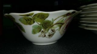 Lenox Sweetbrier Rose By Anna Griffin Salad Bowls Rare 8 Total