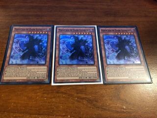 3x Magician Of Dark Illusion Rare 1st Edition Tdil - En017 Nm/m Yugioh