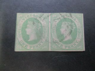 Victoria Stamps: Emblems Imperf - Rare (f337)