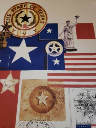 Gary Havard RARE Signed in 2002 Lone Star State of Texas Poster 4