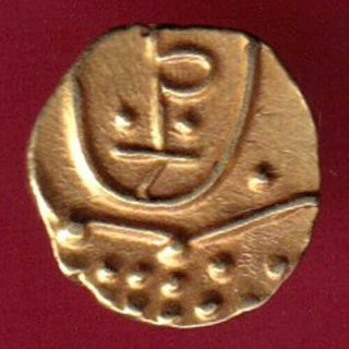 Ancient - South Indian - Gold Fanam - Rare Coin M6