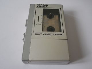 KORSAR WCS - 30 RARE Vintage JAPAN Cassette Player for RESTORATION COLLECTABLE 3