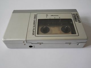 KORSAR WCS - 30 RARE Vintage JAPAN Cassette Player for RESTORATION COLLECTABLE 4