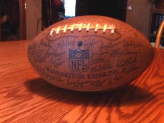 Vintage Rare 1960s - 70s Nfl Washington Redskins Facsimile Team Signed Football