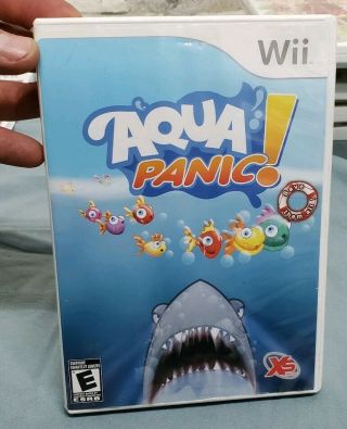 Aqua Panic (nintendo Wii,  2009) Rare Complete Cib Light Scratches