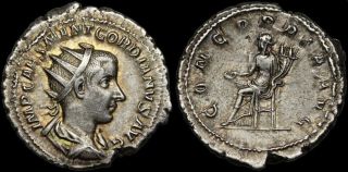 Top Rare Quality Gordian Iii.  Ad 238 - 244.  Ar Antoninianus Rome