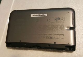 Grey Rare Color Nintendo 3DS XL Housing Hinge,  Top,  Bottom Cover Shell Parts 3