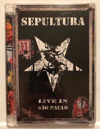 Sepultura - Live In Sao Paolo (dvd,  2005,  2 - Disc Set) Rare Oop