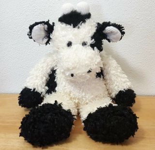 First & Main Lazy Daisy Plush Toy Cow Black And White 12 " Rare