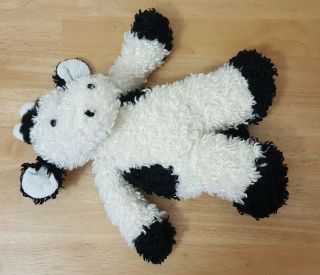 First & Main Lazy Daisy Plush Toy Cow Black and White 12 