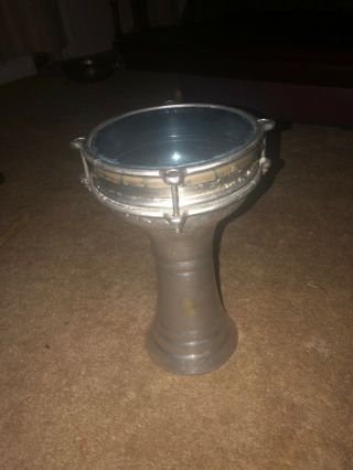 Vintage Small Aluminum Darbuka Drum Bongo Rare