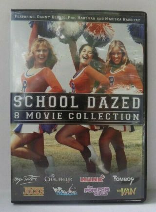 School Dazed Dvd 8 Movies Rare Oop Tomboy,  My Chauffeur,  My Tutor,  Jocks,  Etc.