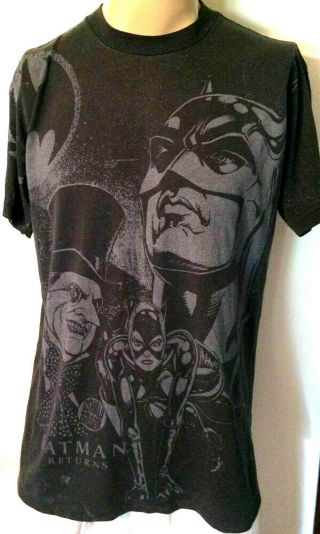 Batman Returns Rare Graphic T Shirt (penguin Catwoman),  Tim Burton Vintage