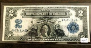 Rare 1899 $2.  00 Silver Certificate Note - Vf Roberts,  Lyons Fr 249