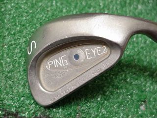 Rare Ping Eye 2,  No Plus,  Stainless Steel Sand Wedge Blue Dot