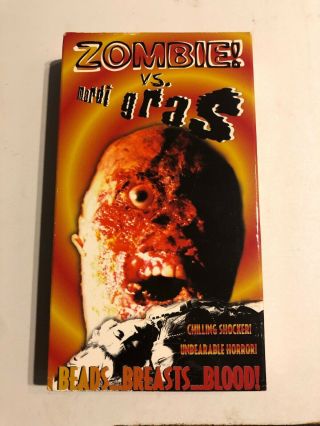 Zombie Vs Mardi Gras Vhs Salt City Home Video Rare Oop Sov Zombies