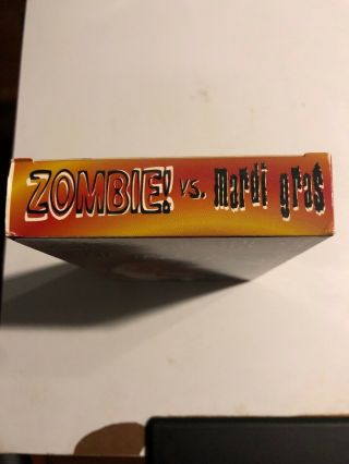 Zombie Vs Mardi Gras VHS Salt City Home Video Rare OOP SOV Zombies 5
