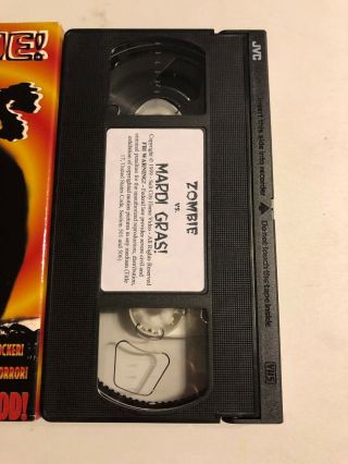 Zombie Vs Mardi Gras VHS Salt City Home Video Rare OOP SOV Zombies 6