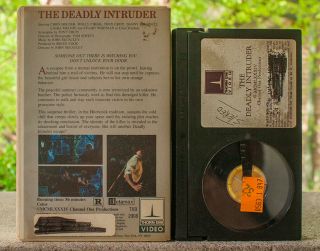The Deadly Intruder Betamax Tape Horror Rare Thorn EMI Clamshell Slasher Not VHS 2