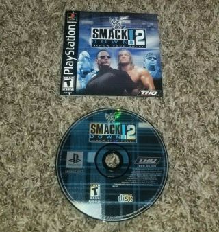 Wwf Smackdown 2: Know Your Role (sony Playstation 1,  Ps1) Rare Fs