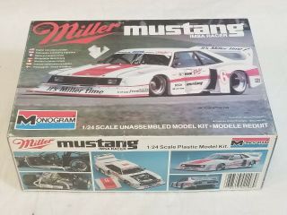 Monogram Imsa Miller Beer Mustang Race Car 1/24 2296 Rare - Complete & Unbuilt
