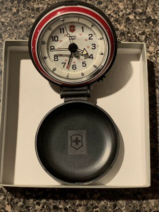 RARE Swiss Army by Victorinox “Dual Time” Travel Clock with Merck Vioxx Logo 3